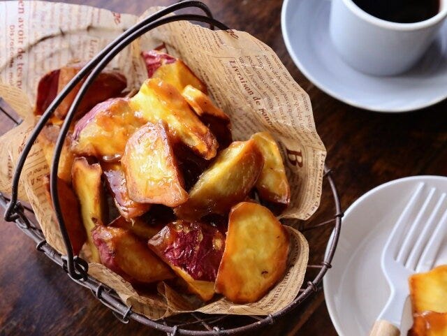 レシピ　サツマイモ　スイーツ　スイーツレシピ　キャラメルバターの大学芋