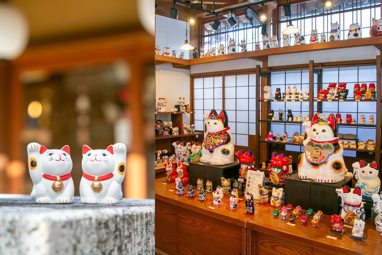 おかげ横丁の人気店！1,500点以上が並ぶ招き猫専門店【三重県伊勢市】