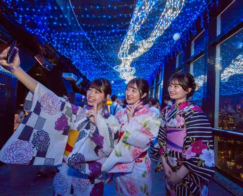 東京タワー「天の川イルミネーション」幻想的に輝く天の川をLED2万個超で表現