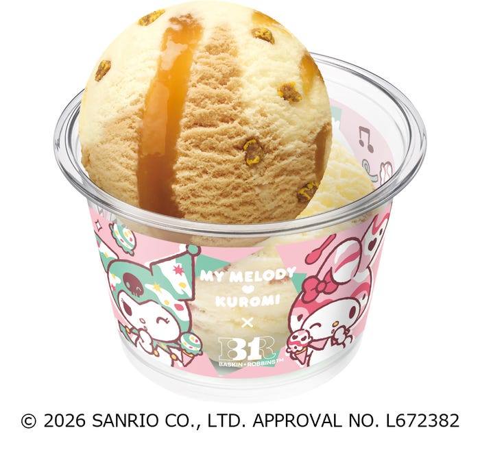 「MY MELODY ♡ KUROMI ICE CREAM MODE」(C) 2026 SANRIO CO., LTD. APPROVAL NO. L672382