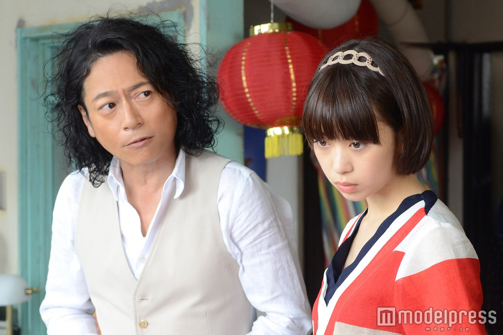 「遺産相続弁護士 柿崎真一」第二話より／三上博史、森川葵（画像提供：読売テレビ）