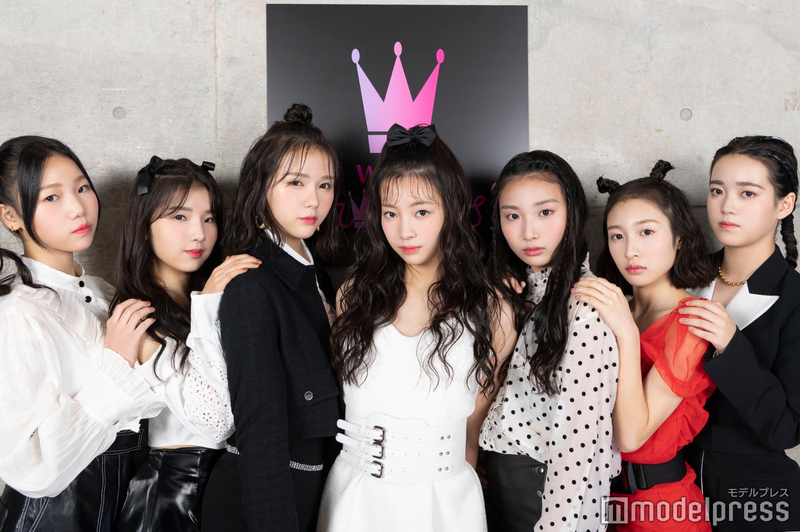 （第7話後）PRINCESS組／（左から）HONOKA、NIJIKA、YUMEKO、NANA、RIN、RINKO、COCO（C）モデルプレス