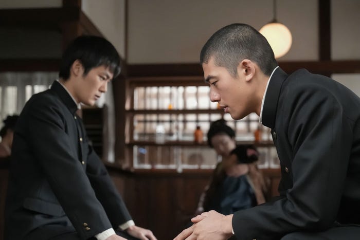 杉田雷麟、日高由起刀「ばけばけ」第108話(C)NHK