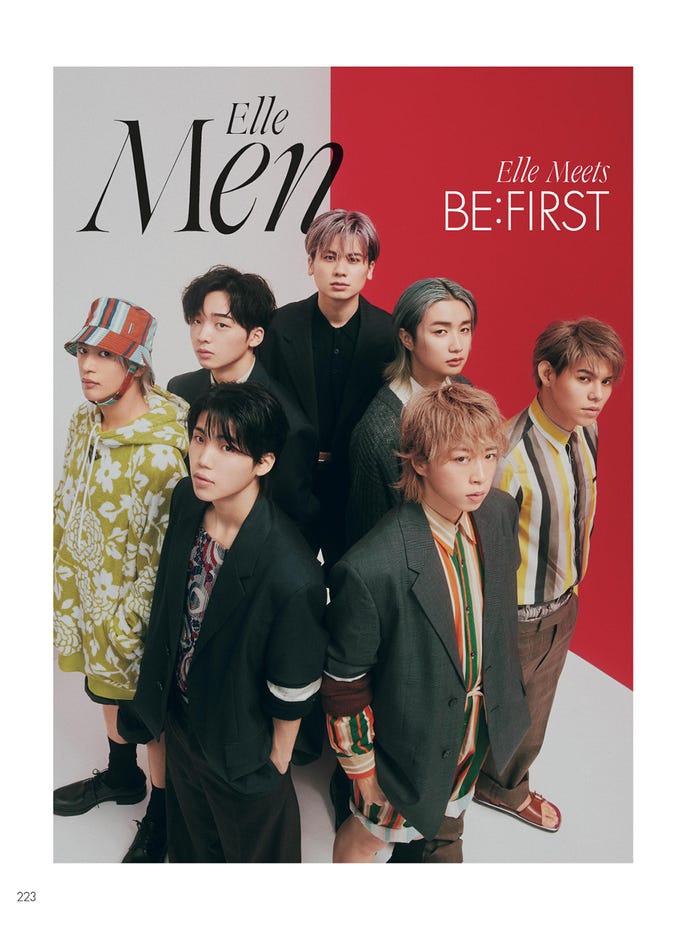 BE:FIRST/ELLE JAPON June 2022 photo SAKI OMI