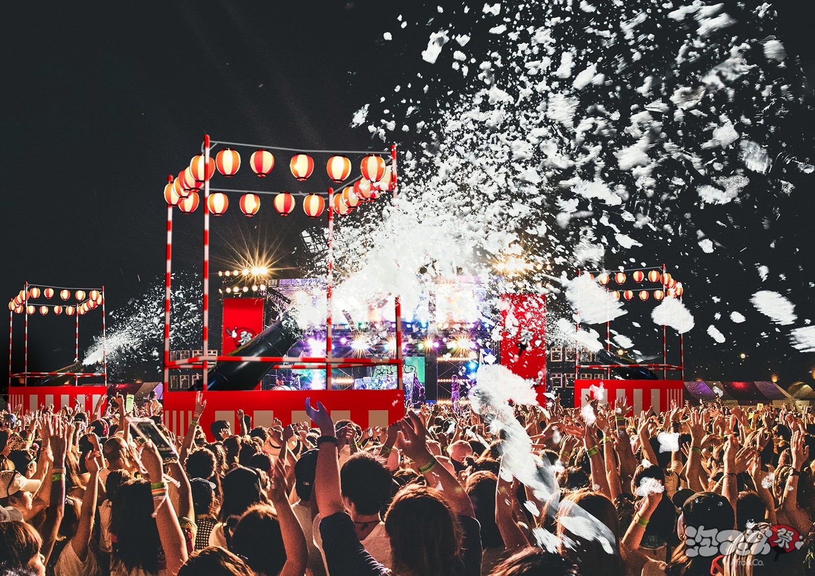 「泡フェス」がパリピ感溢れる祭「泡フェス祭」に進化！日本初360度泡まみれ“泡やぐらブース”も登場