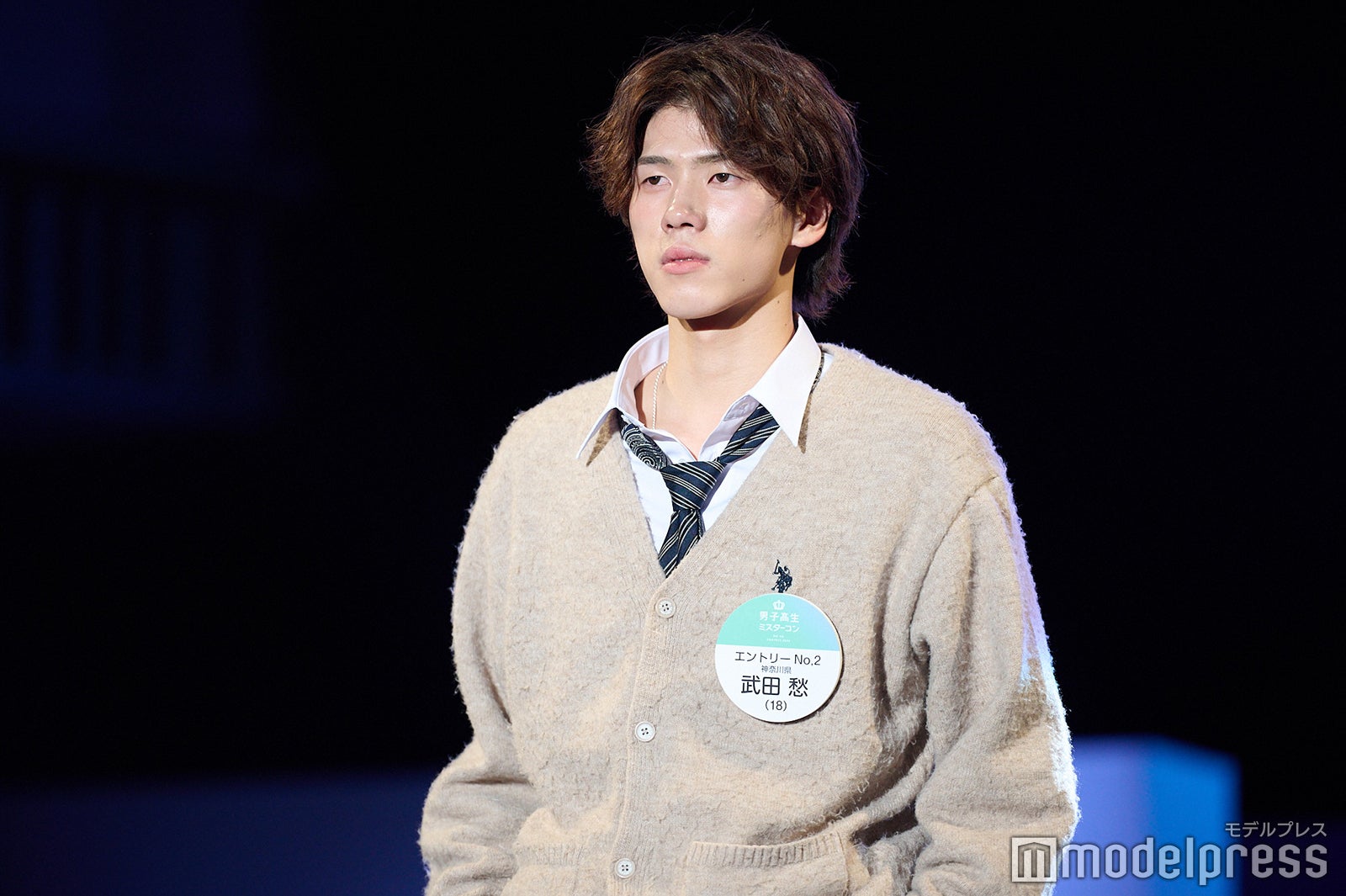 武田愁くん「男子高生ミスターコン2023」ファイナル審査の様子（C）モデルプレス