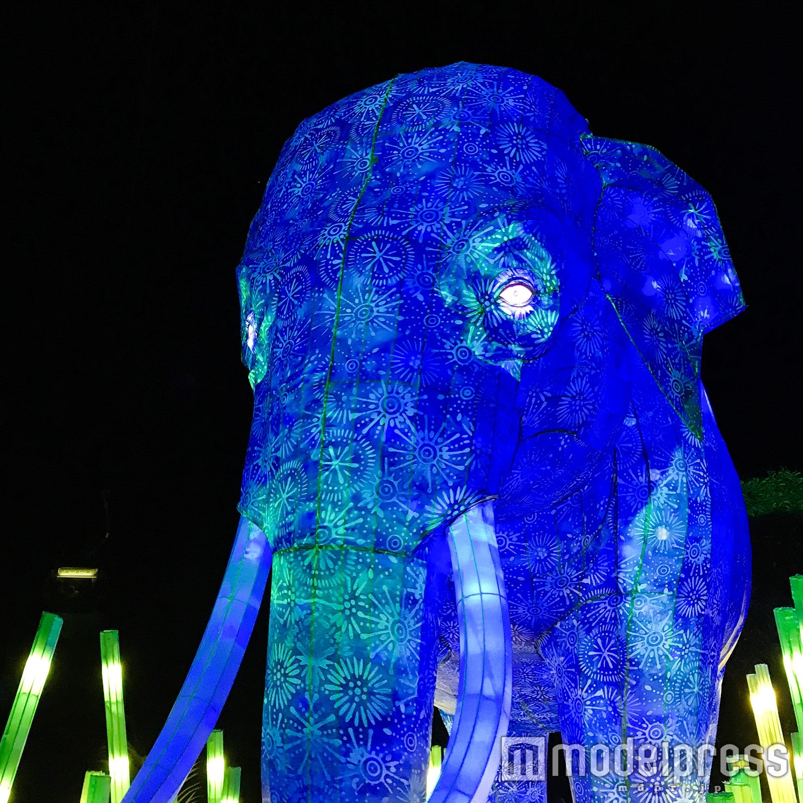 巨大なゾウのランタン（C）モデルプレス