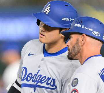 大谷翔平が42試合連続出塁！ガーズマンからストレートの四球選ぶ イチローが持つ日本勢最多記録へあと1試合 投打同時出場で偉業に並ぶゲームに