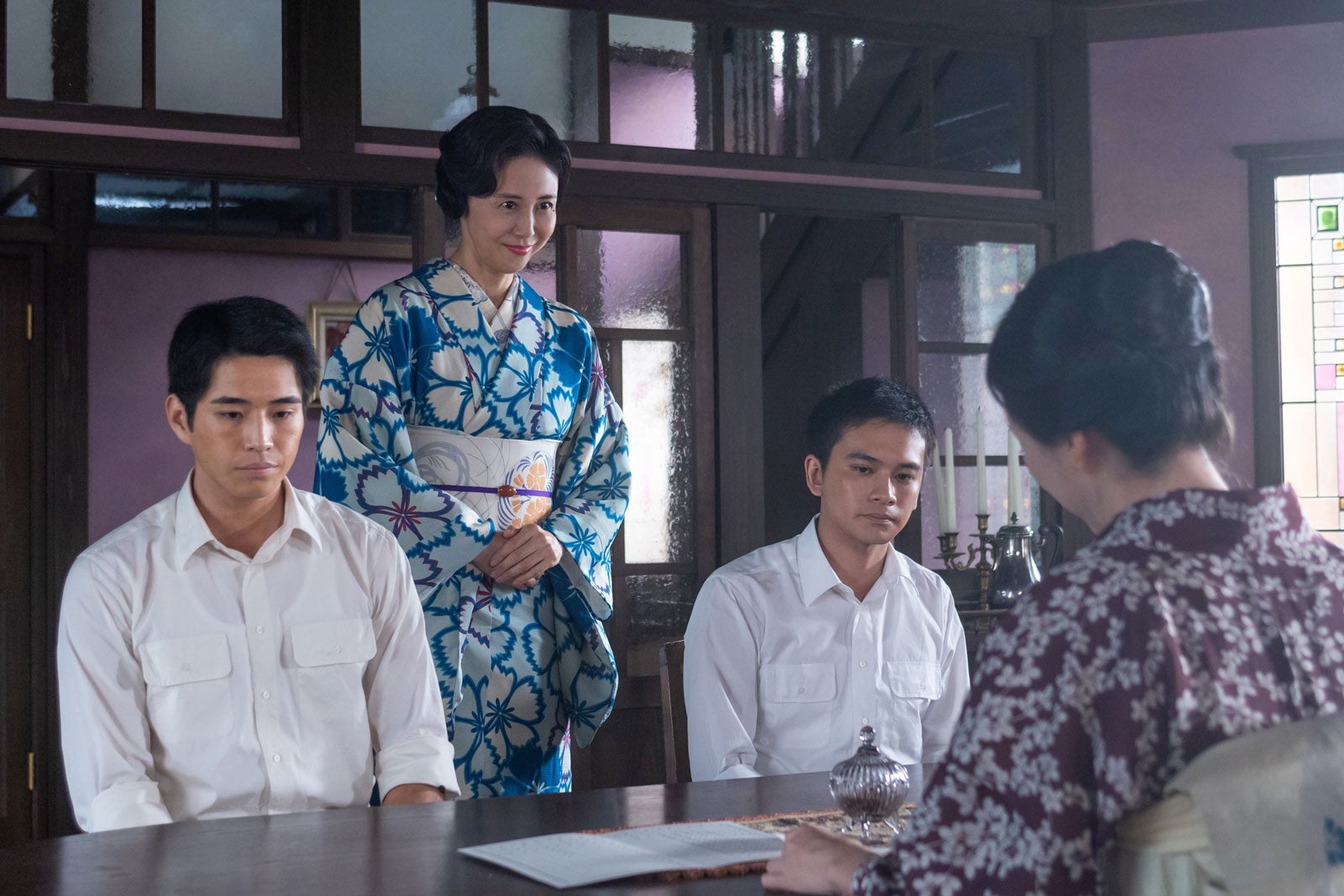 中沢元紀、松嶋菜々子、北村匠海、戸田菜穂「あんぱん」第16話（C）NHK