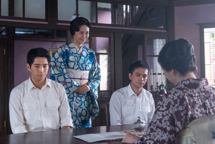 中沢元紀、松嶋菜々子、北村匠海、戸田菜穂「あんぱん」第16話(C)NHK