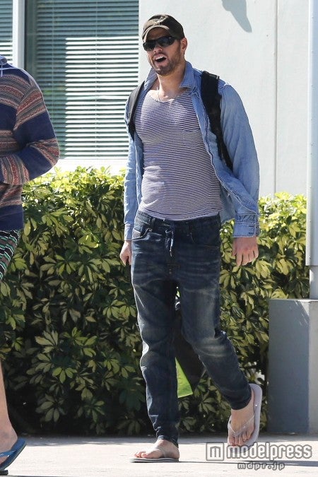 マイアミに到着した筋肉ボディのケラン・ラッツ。FameFlynet Pictures / Zeta Image