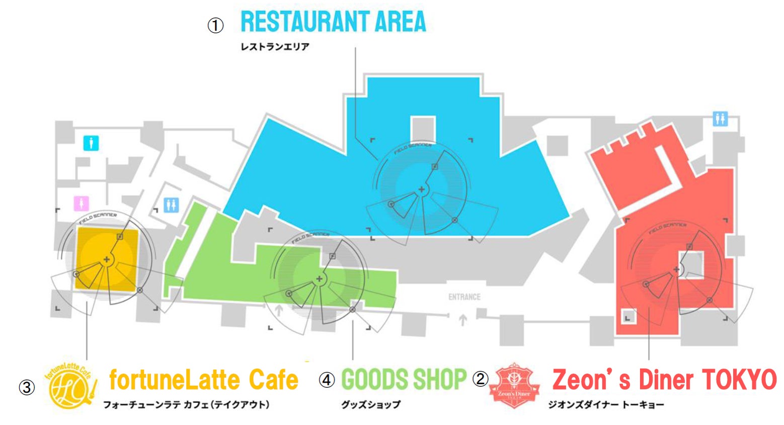 GUNDAM Cafe TOKYO BRAND CORE／画像提供：BANDAI SPIRITS