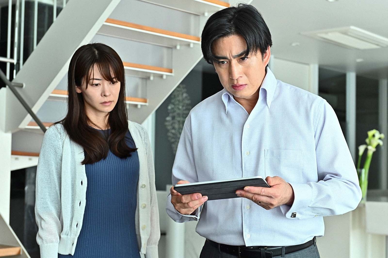 森脇英理子、松本幸四郎 「マイファミリー」第8話より（C）TBS