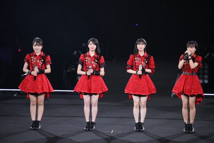 豫風・福田・八木・河西/『つばきファクトリー コンサート2021「CAMELLIA~日本武道館スッペシャル~」』(提供画像)