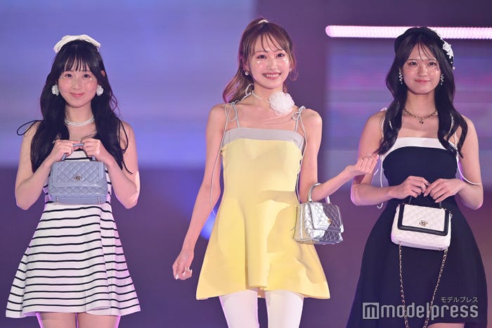 井上瑠夏、野村実代、中野愛理(C)モデルプレス