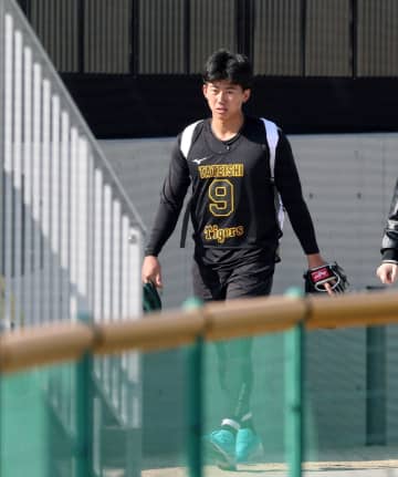 阪神・ドラ1立石 下肢の張りは「右脚の肉離れ」と診断 春季キャンプ宜野座スタートは絶望的 引き続き別メニュー調整