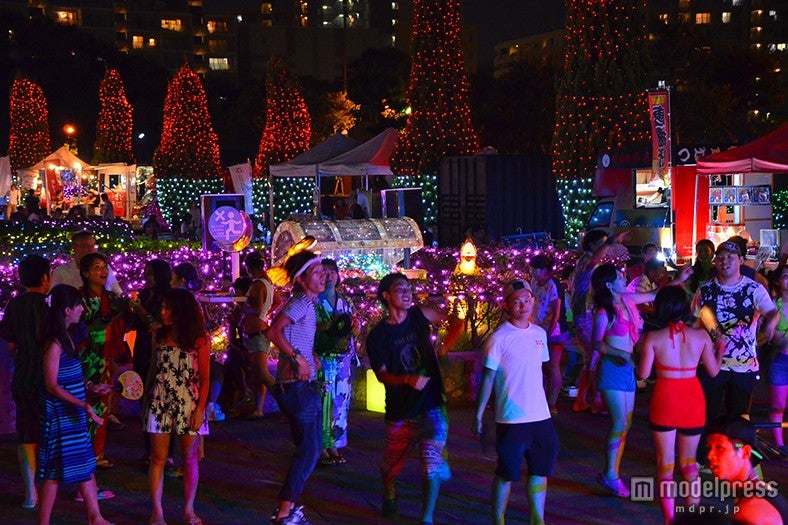 「ウォーターランフェスティバル2015東京ベイ」夜間ライトアップ