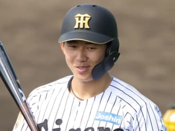 阪神ドラ1の立石が初めての本格的な左翼ノック ライブBPでも安打を放つ 21日のファーム・ソフトバンク戦で初の実戦守備の見込み