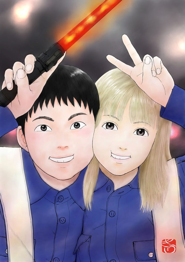 「赤灯えれじい」描き下ろしイラスト(C)きらたかし/講談社