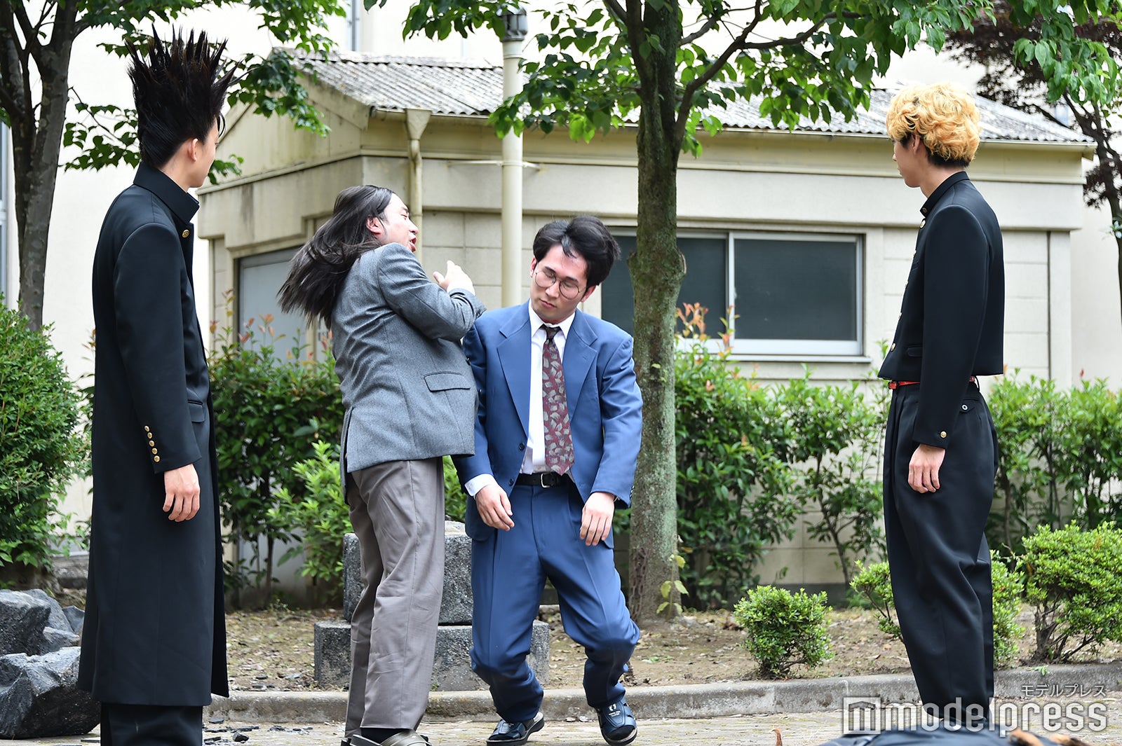 ムロツヨシ、じろう／「今日から俺は！！」第6話メイキング（C）モデルプレス