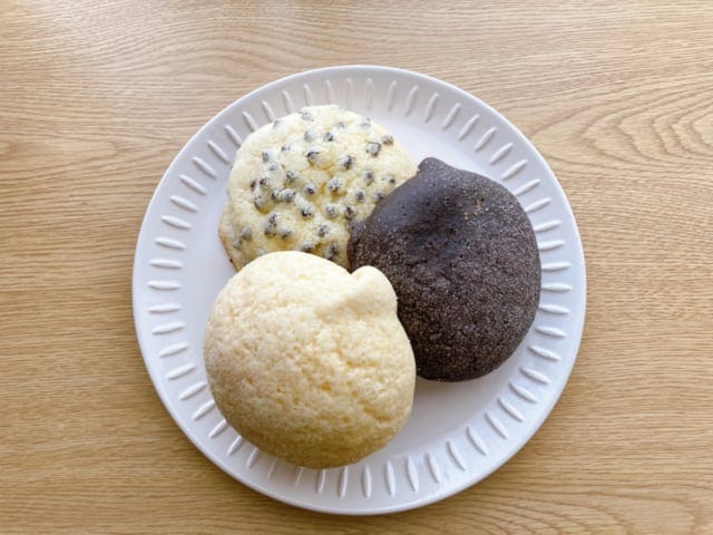 コスパ抜群のメロンパン3種のアソート