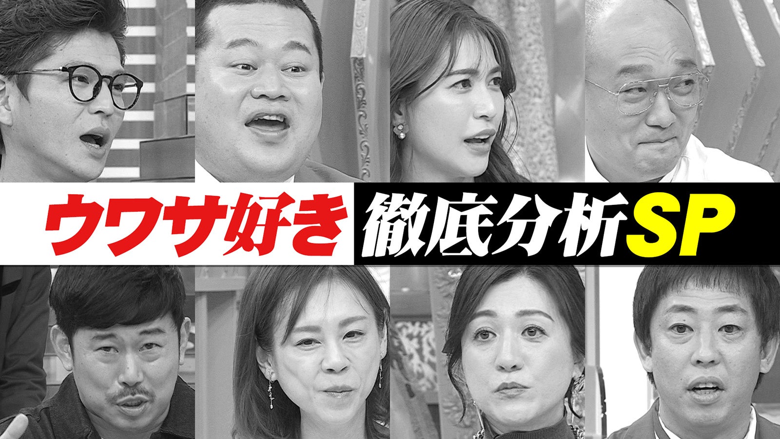 （左上から時計回りに）芝大輔、ともしげ、大島麻衣、みなみかわ、森田哲矢、野々村友紀子、高橋真麻、岡野陽一 （C）フジテレビ