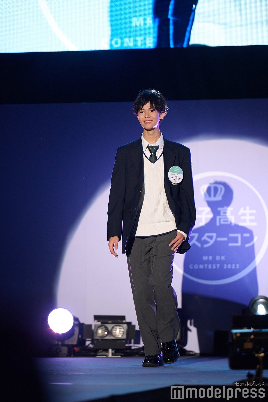 大上拓真くん「男子高生ミスターコン2023」ファイナル審査の様子（C）モデルプレス