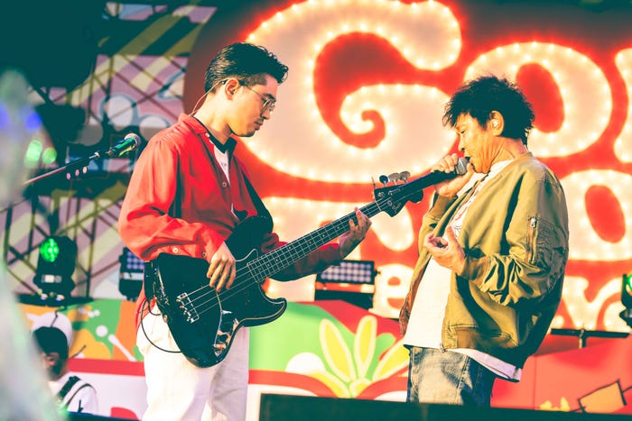 ハマ・オカモト、浜田雅功(C)GOBU GOBU Festival 撮影:渡邉一生
