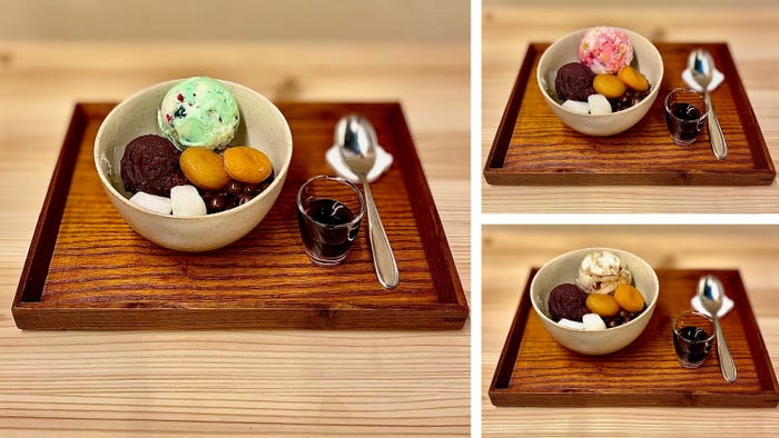 〈サーティワン アイスクリーム×寒天工房 讃岐屋〉クリームあんみつ 1540円/提供画像