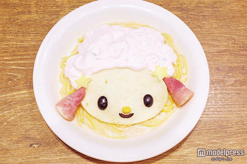 「マイスウィートピアノ フワフワピンクのたらこクリームパスタ」1,280円(税込)