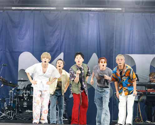 Da-iCE、ステージ上にGENERATIONS白濱亜嵐が乱入&圧巻ダンス 話題の「I wonder」含む7曲披露【a-nation 2024】