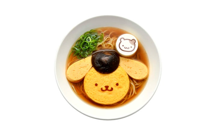 プリンとマフィンの醤油ラーメン1,000円(C)2018 SANRIO CO., LTD.