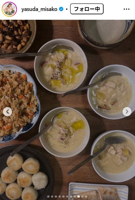 さつまいもシチュー/安田美沙子Instagram