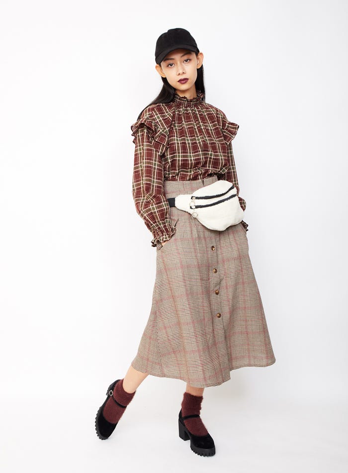 チェックオンチェック/衣装協力:WEGO