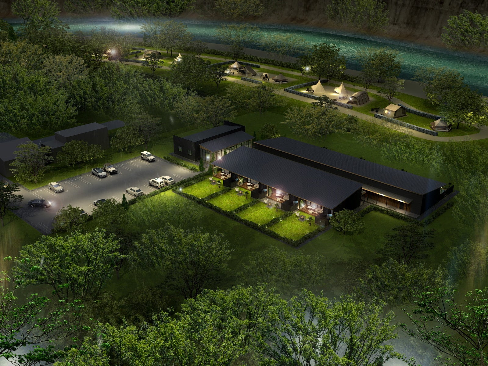 埼玉に”森のリゾート”「秩父別邸 木叢-komura-」プール・サウナ付＆ペット可の全8部屋