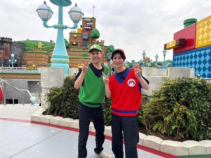東野幸治、渡辺翔太(C)フジテレビ(C)MINIONS TM &(C)2025 Universal Studios.(C NintendoTM &(C)Universal Studios & Amblin EntertainmentTM &(C)2025 Universal Studios. All rights reserved.