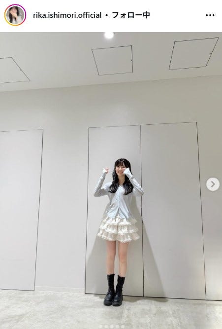 石森璃花Instagramより