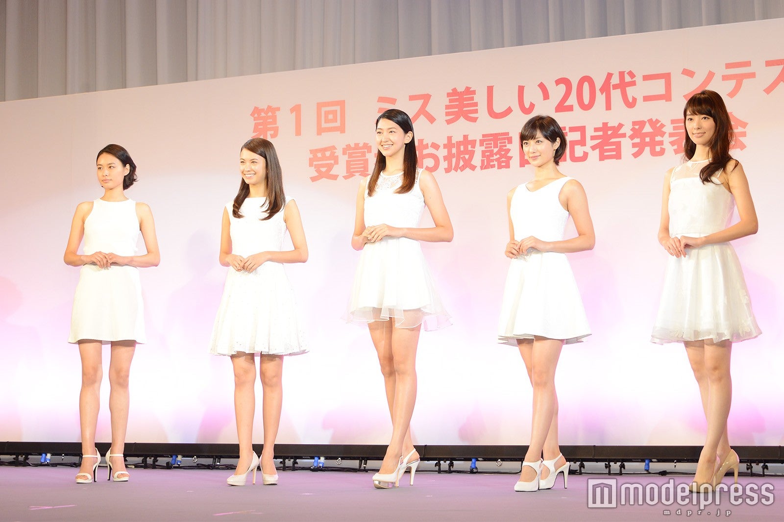 （左から）西本有希さん、中谷モニカさん、是永瞳さん、奥山かずささん、宮本茉由さん （C）モデルプレス