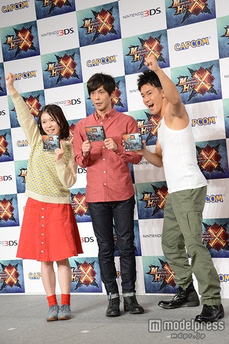 左より：松岡茉優、井上聡、武井壮