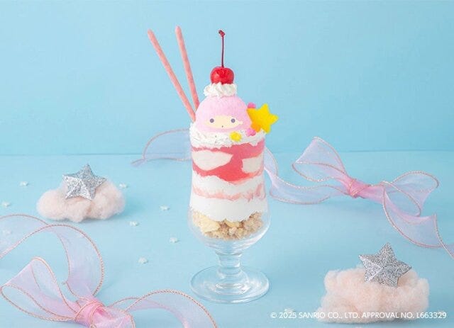 キキ＆ララのテーマカフェのパフェ