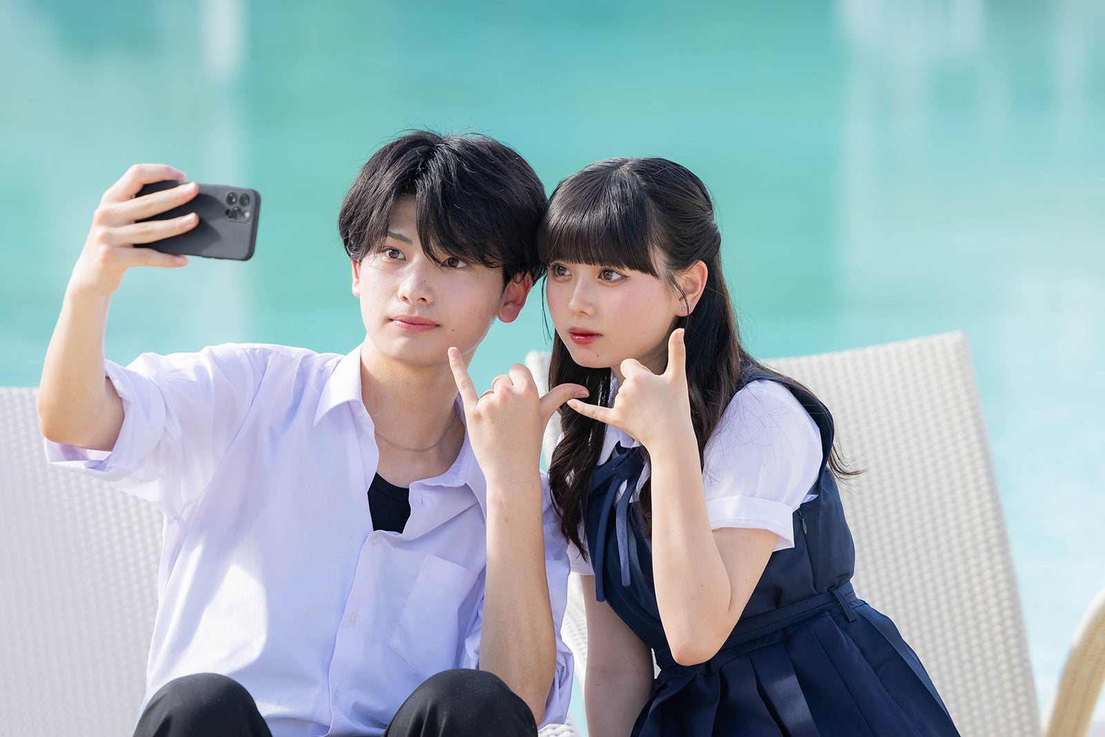 かなと、ひな「今日、好きになりました。マクタン編」第1話（C）AbemaTV, Inc.