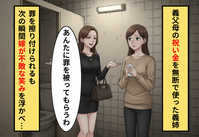 義父母の祝い金20万をブランド品に使う義姉！さらに嫁に罪を擦り付けるが…⇒嫁が不敵な笑みを浮かべていたワケ