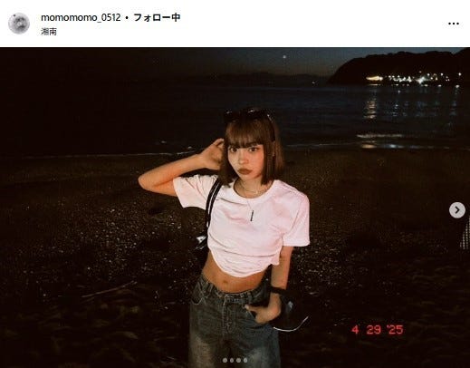 モモInstagramより