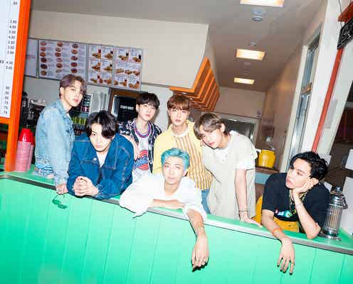 BTS、SUGA不在も6人で「Dynamite」披露 日本語トークで「ファンの皆さんに会いたい」<ベストアーティスト2020>