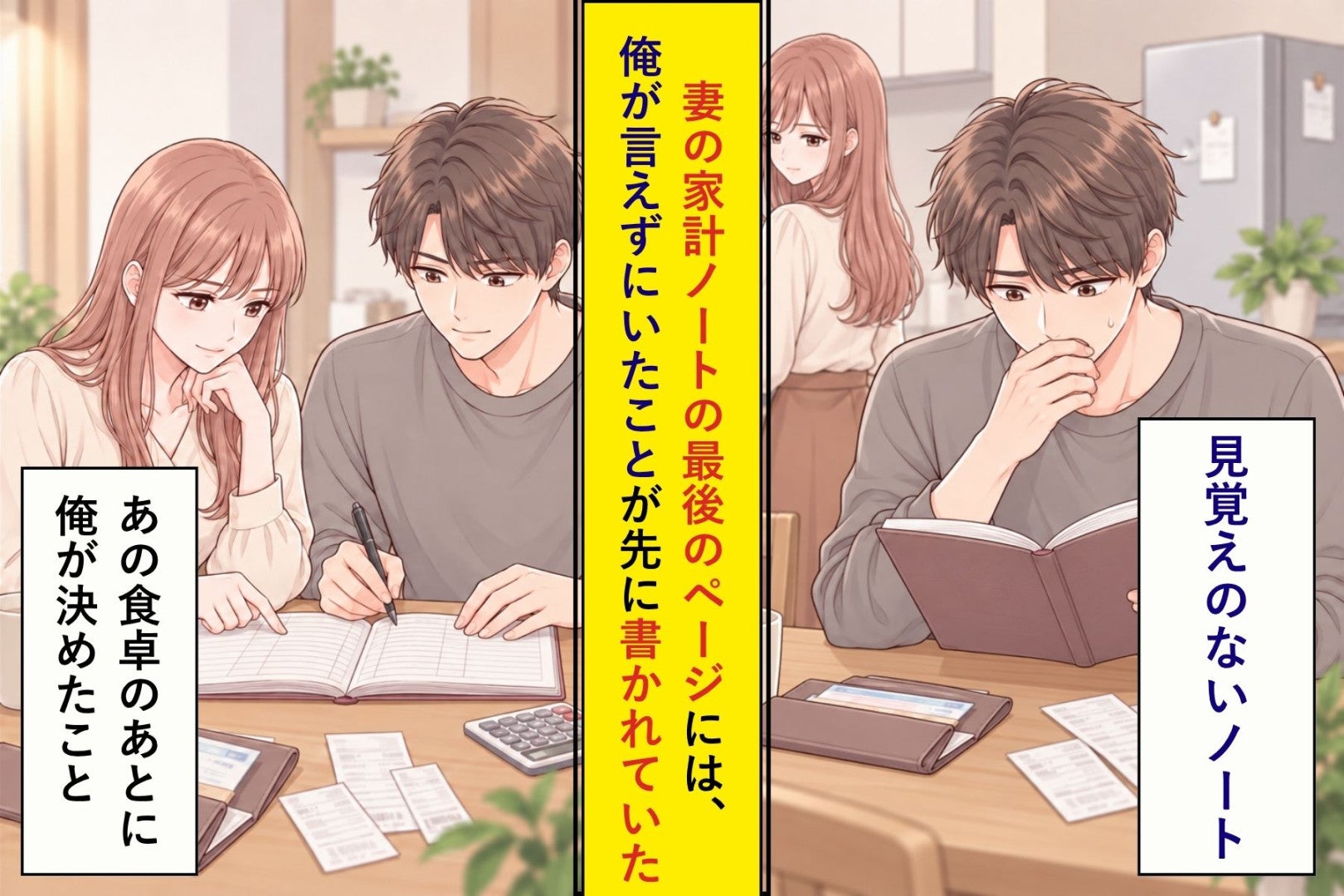 妻の家計ノートの最後のページには、俺が言えずにいたことが先に書かれていた