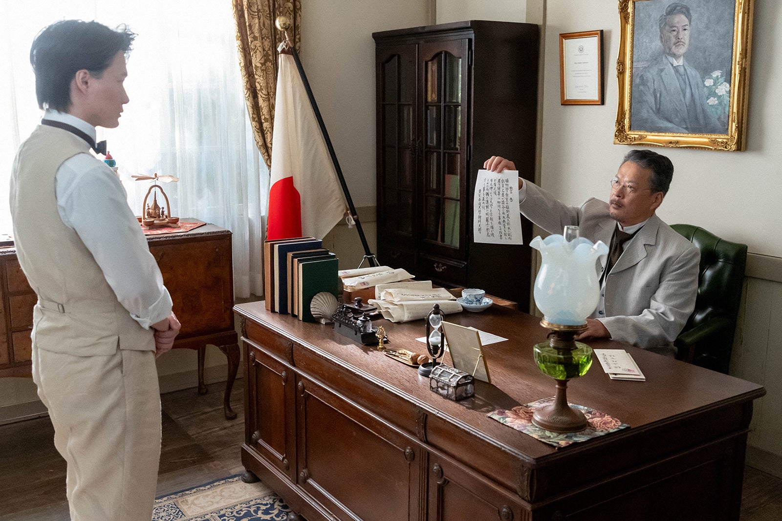 神木隆之介、田中哲司「らんまん」第119話（C）NHK