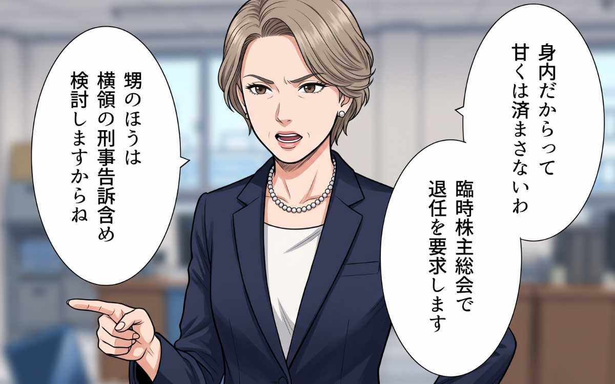 「身内だからって甘くは済まさないわ」社長親子に下された、厳しい処分の中身とは？