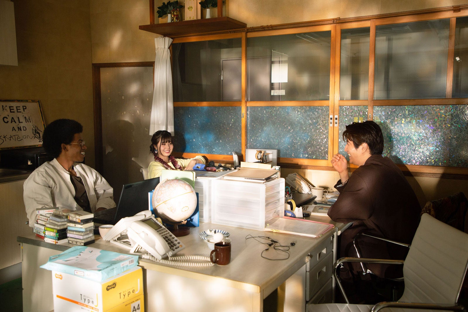 モクタール、ゆな、天野浩成 「つながりたくて、嘘をつく2」メイキング（提供写真）