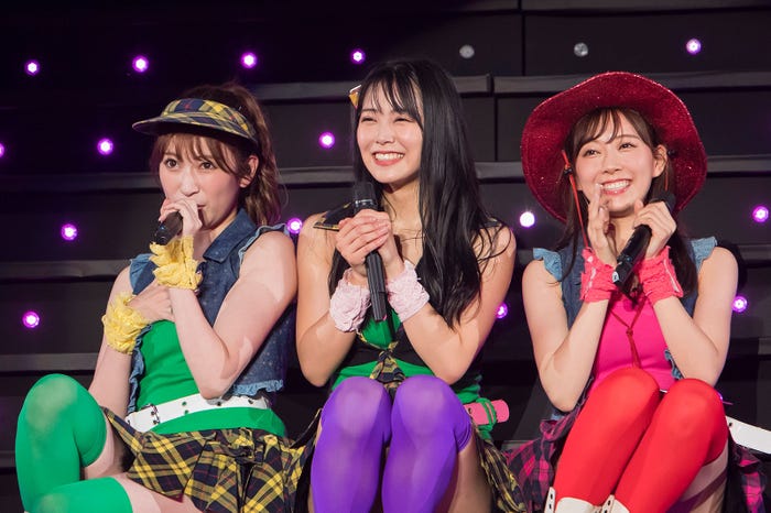 吉田朱里、白間美瑠、渡辺美優紀(C)NMB48