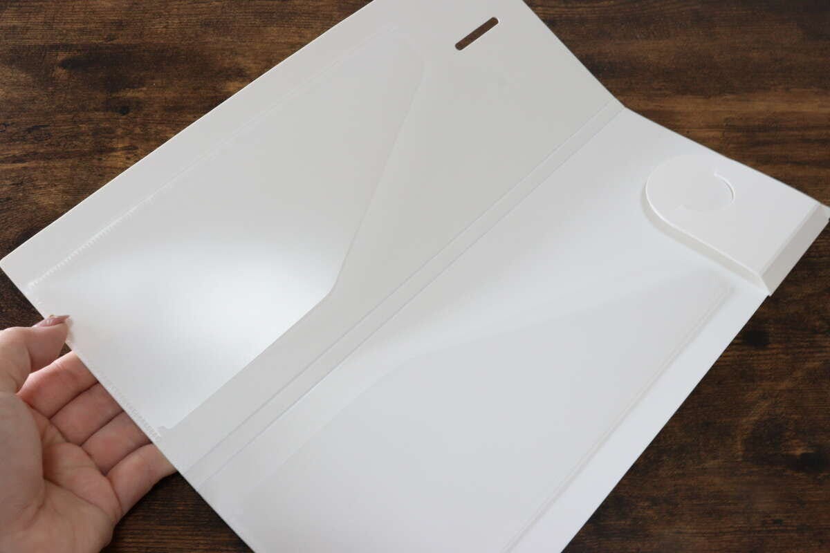 マグネットファイル(A4変形1/2、WH) 形状 マグネットファイル(A4変形1/2、WH) 形状